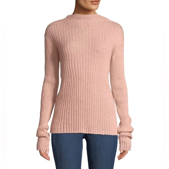 Rag & bone donna ribbed mohair angora wool long sleeve top size large - Picture 7 of 7